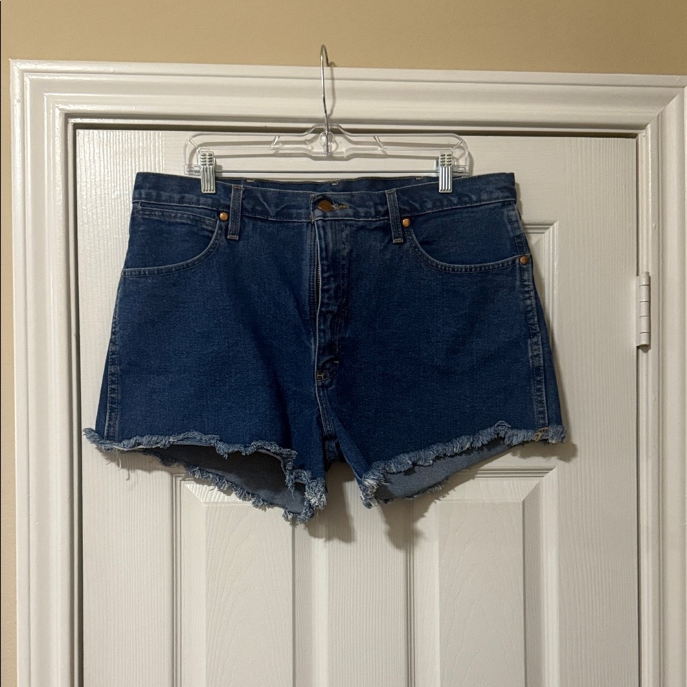 Free People Dark Blue Jean Shorts
